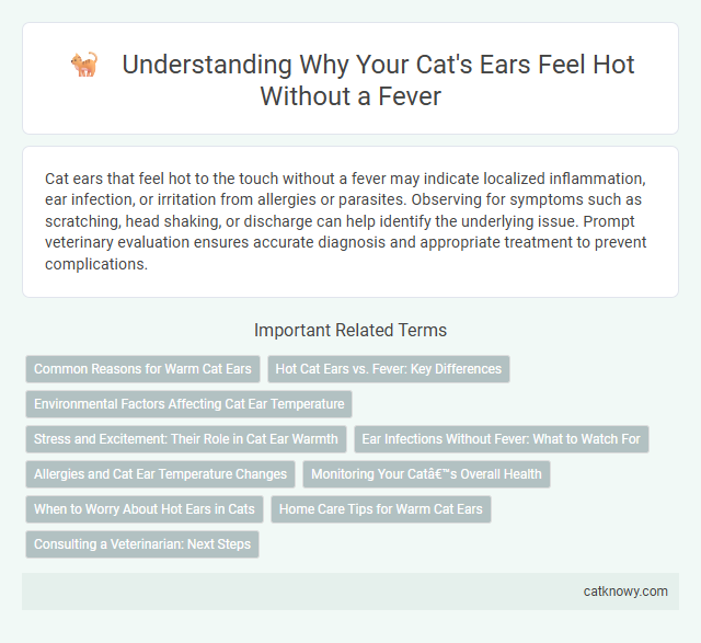 Understanding Why Your Cat's Ears Feel Hot Without a Fever