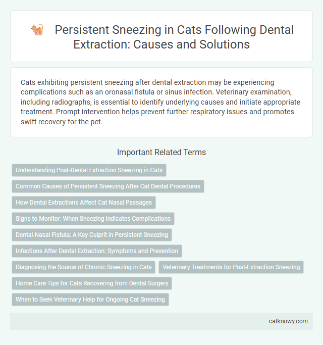 Persistent Sneezing in Cats Following Dental Extraction: Causes and Solutions