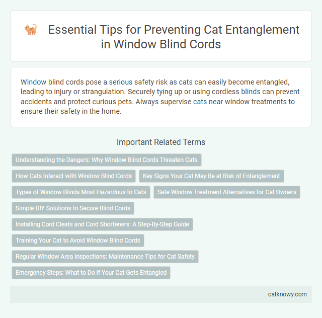 Essential Tips for Preventing Cat Entanglement in Window Blind Cords
