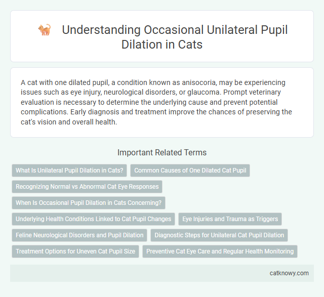 Understanding Occasional Unilateral Pupil Dilation in Cats