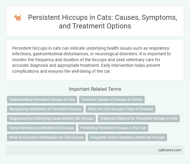 Persistent Hiccups in Cats: Causes, Symptoms, and Treatment Options