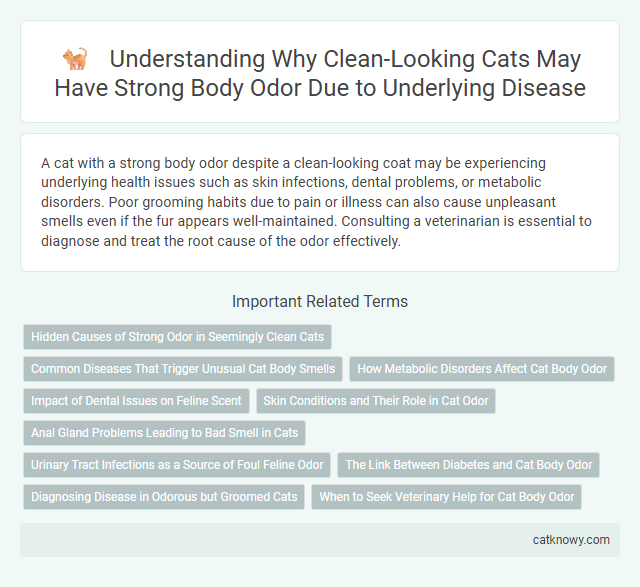Understanding Why Clean-Looking Cats May Have Strong Body Odor Due to Underlying Disease