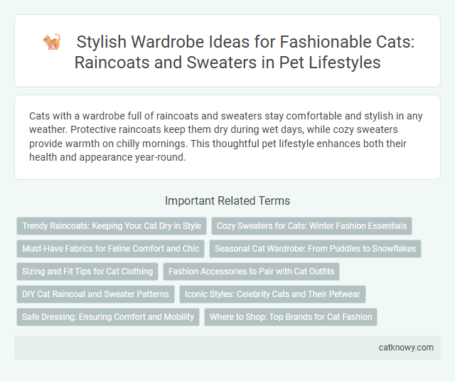 Stylish Wardrobe Ideas for Fashionable Cats: Raincoats and Sweaters in Pet Lifestyles