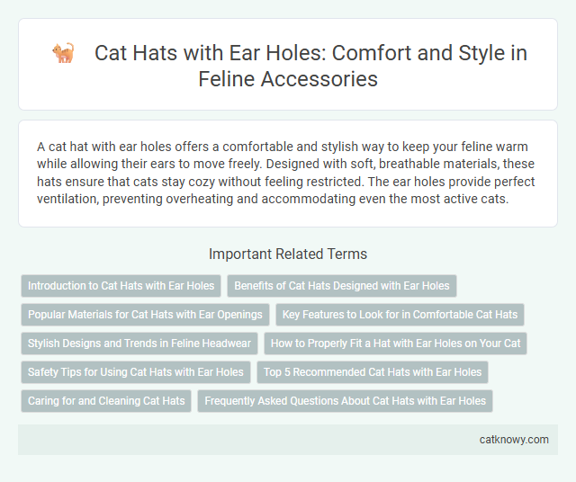Cat Hats with Ear Holes: Comfort and Style in Feline Accessories