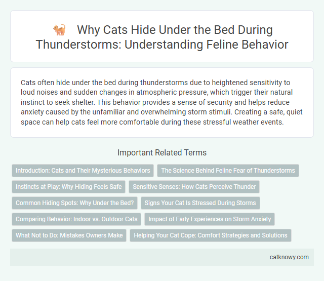 Why Cats Hide Under the Bed During Thunderstorms: Understanding Feline Behavior