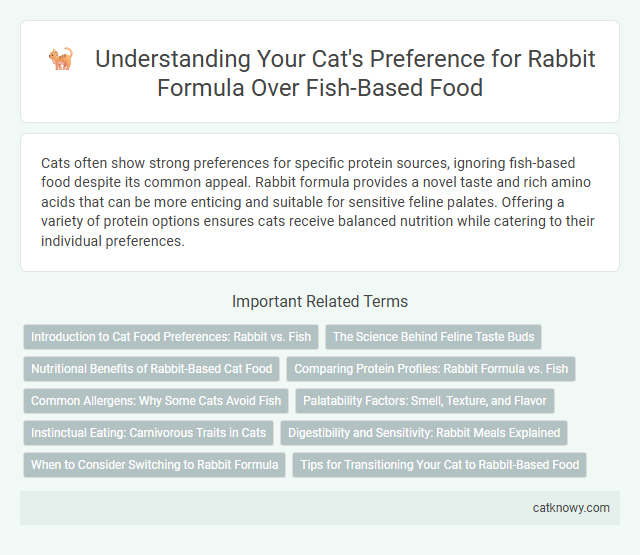 Understanding Your Cat's Preference for Rabbit Formula Over Fish-Based Food