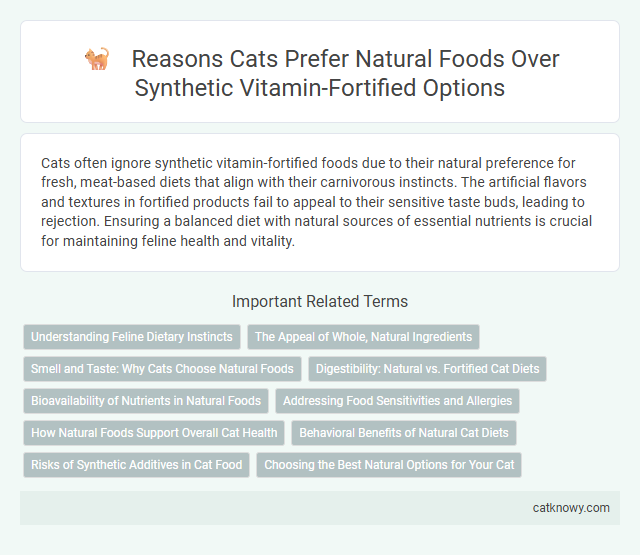 Reasons Cats Prefer Natural Foods Over Synthetic Vitamin-Fortified Options