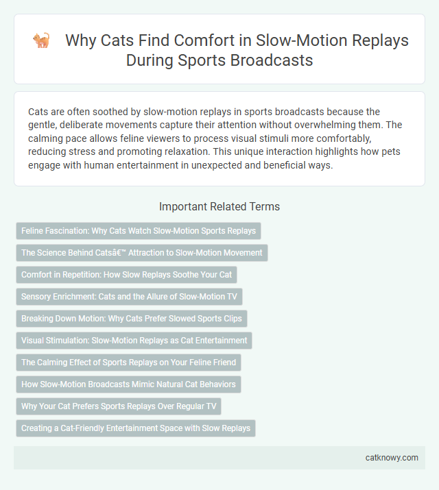 Why Cats Find Comfort in Slow-Motion Replays During Sports Broadcasts
