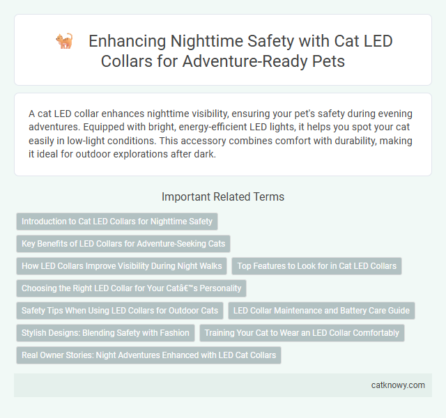 Enhancing Nighttime Safety with Cat LED Collars for Adventure-Ready Pets