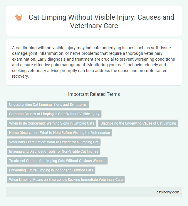 Cat Limping Without Visible Injury: Causes and Veterinary Care