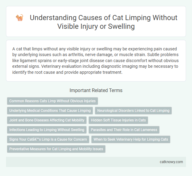 Understanding Causes of Cat Limping Without Visible Injury or Swelling