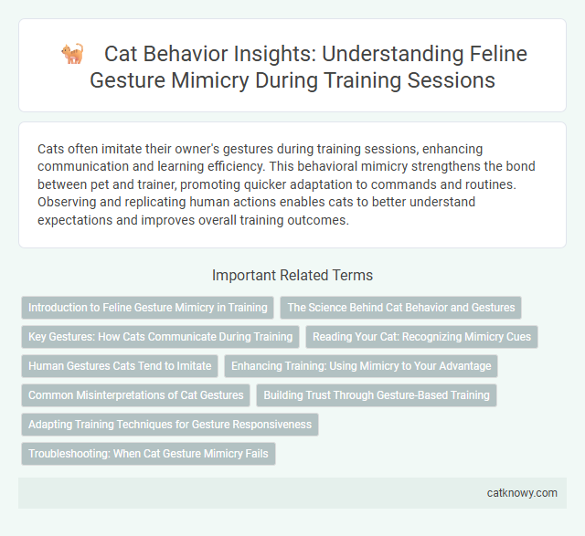 Cat Behavior Insights: Understanding Feline Gesture Mimicry During Training Sessions