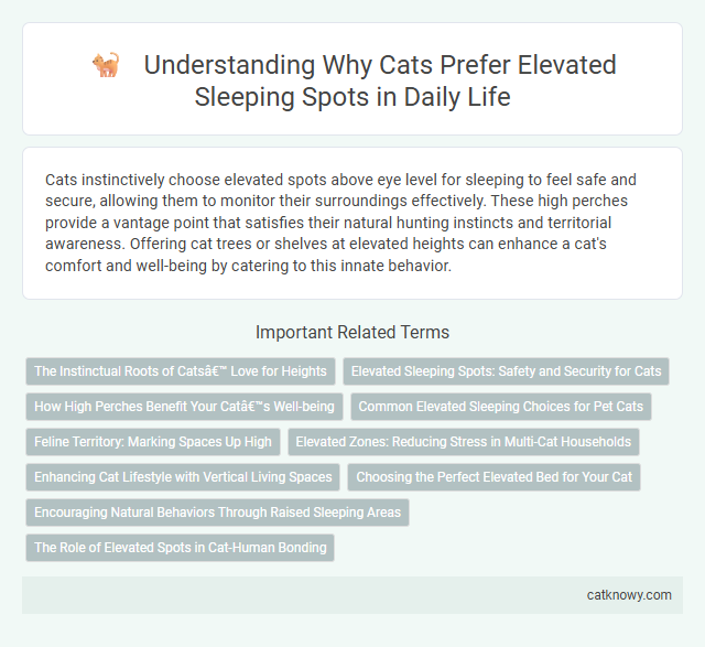 Understanding Why Cats Prefer Elevated Sleeping Spots in Daily Life