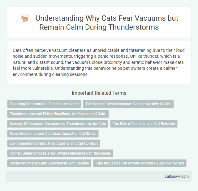 Understanding Why Cats Fear Vacuums but Remain Calm During Thunderstorms