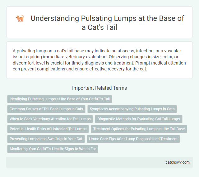 Understanding Pulsating Lumps at the Base of a Cat's Tail