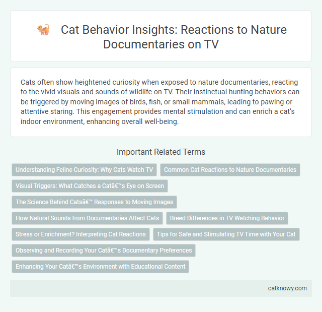 Cat Behavior Insights: Reactions to Nature Documentaries on TV