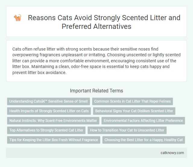 Reasons Cats Avoid Strongly Scented Litter and Preferred Alternatives