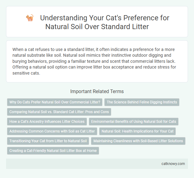 Understanding Your Cat's Preference for Natural Soil Over Standard Litter
