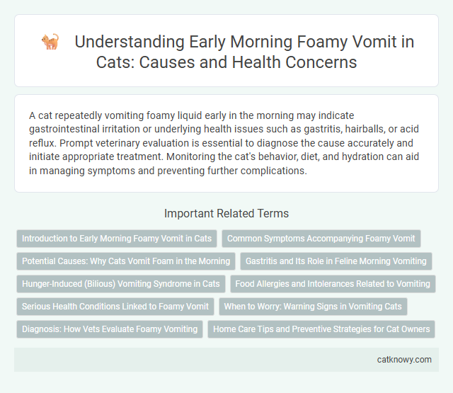 Understanding Early Morning Foamy Vomit in Cats: Causes and Health Concerns