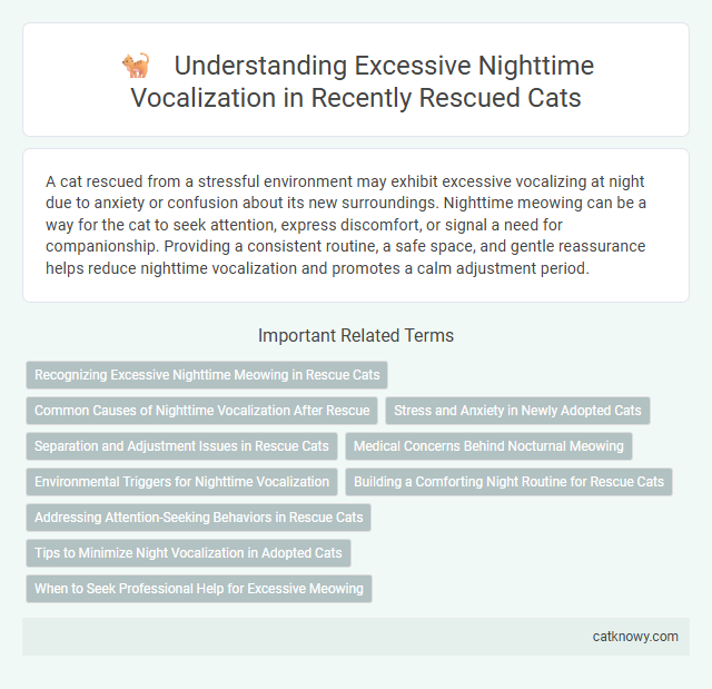 Understanding Excessive Nighttime Vocalization in Recently Rescued Cats