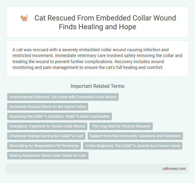 Cat Rescued From Embedded Collar Wound Finds Healing and Hope
