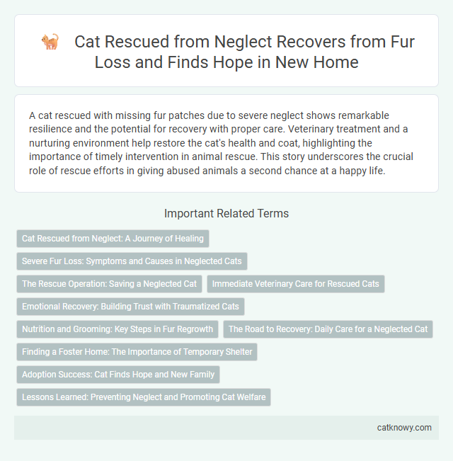 Cat Rescued from Neglect Recovers from Fur Loss and Finds Hope in New Home