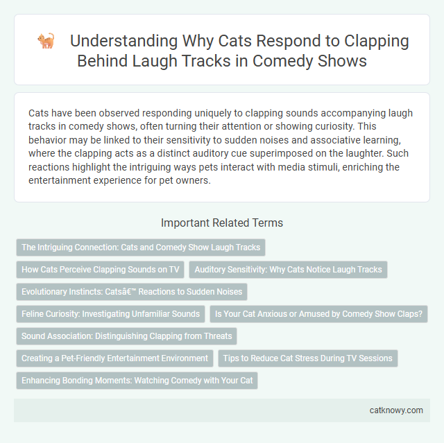 Understanding Why Cats Respond to Clapping Behind Laugh Tracks in Comedy Shows