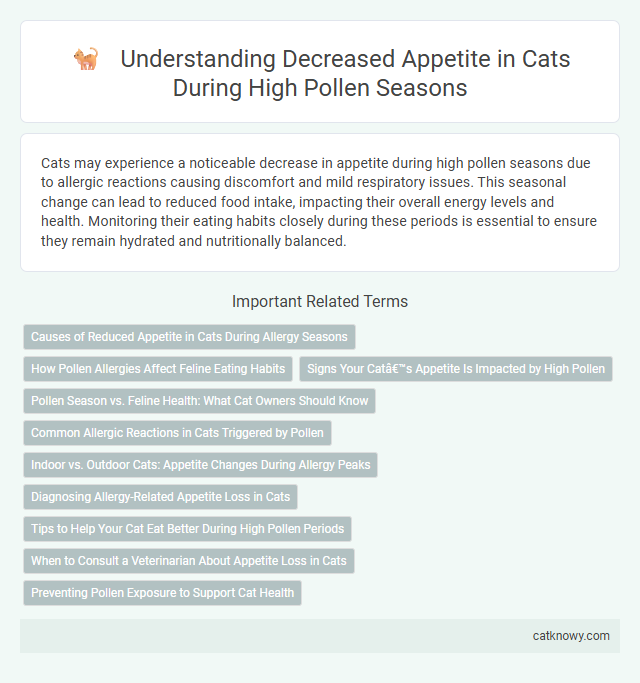 Understanding Decreased Appetite in Cats During High Pollen Seasons