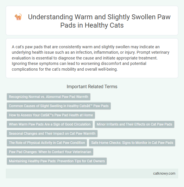 Understanding Warm and Slightly Swollen Paw Pads in Healthy Cats