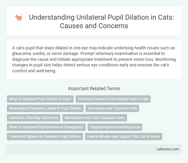 Understanding Unilateral Pupil Dilation in Cats: Causes and Concerns