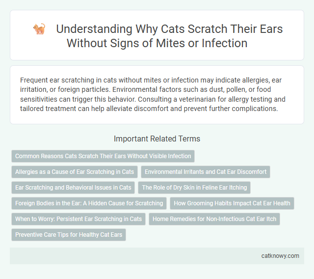 Understanding Why Cats Scratch Their Ears Without Signs of Mites or Infection