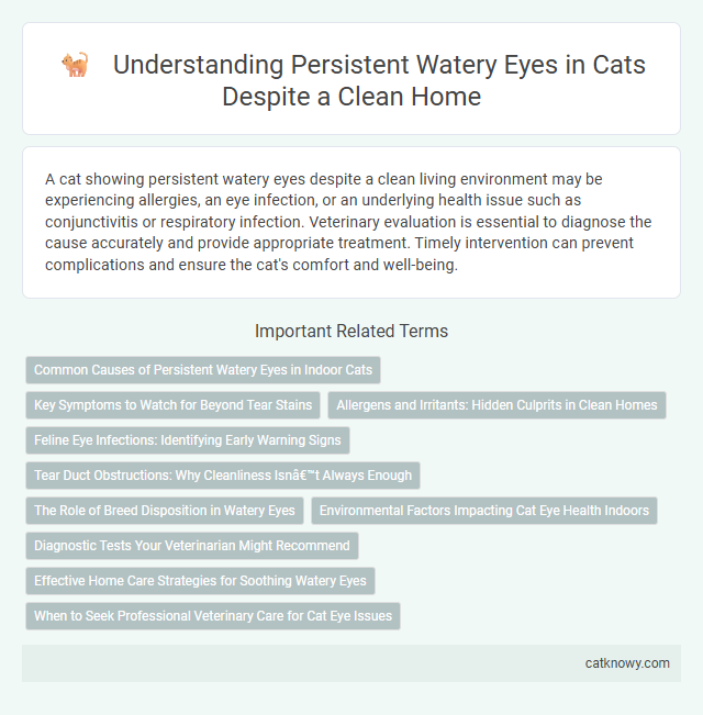 Understanding Persistent Watery Eyes in Cats Despite a Clean Home