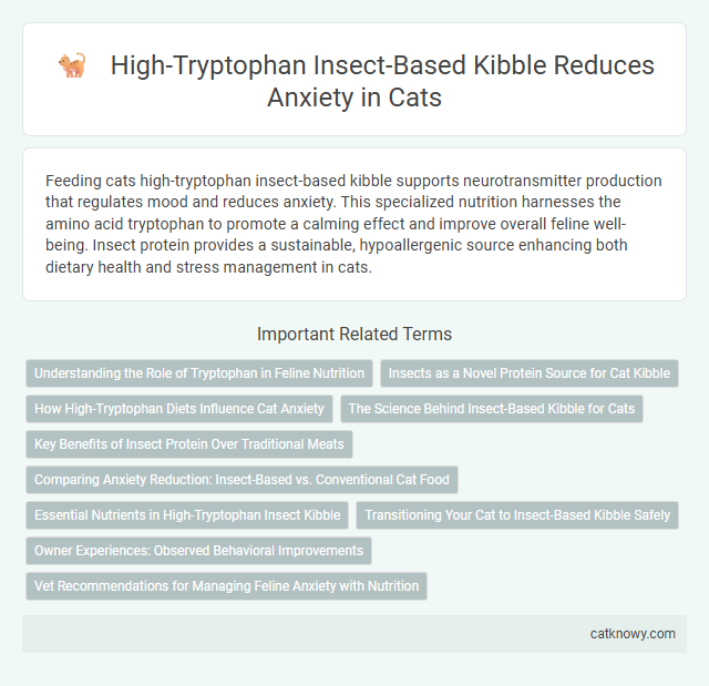 High-Tryptophan Insect-Based Kibble Reduces Anxiety in Cats