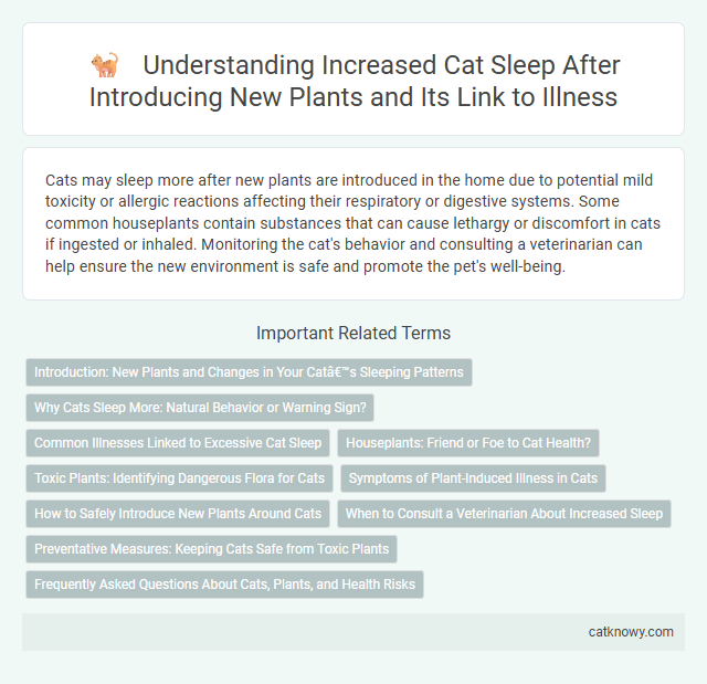 Understanding Increased Cat Sleep After Introducing New Plants and Its Link to Illness