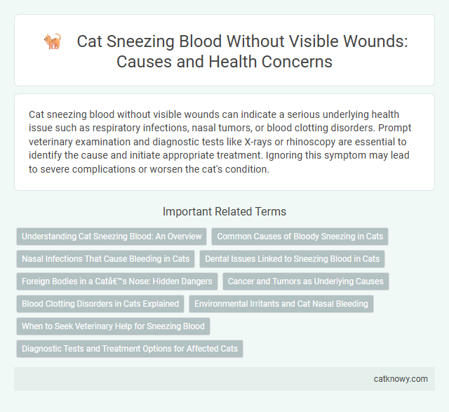 Cat Sneezing Blood Without Visible Wounds: Causes and Health Concerns