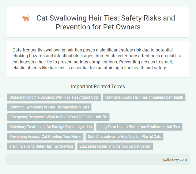 Cat Swallowing Hair Ties: Safety Risks and Prevention for Pet Owners