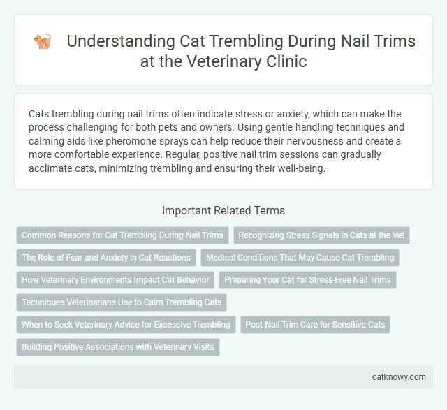 Understanding Cat Trembling During Nail Trims at the Veterinary Clinic