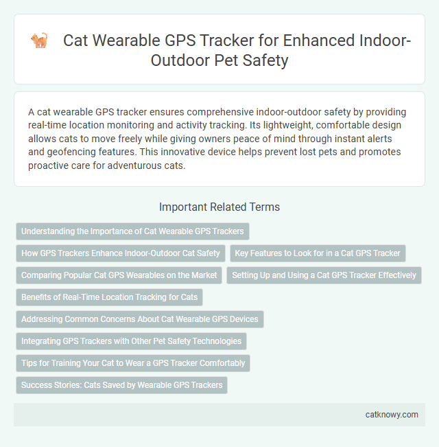 Cat Wearable GPS Tracker for Enhanced Indoor-Outdoor Pet Safety