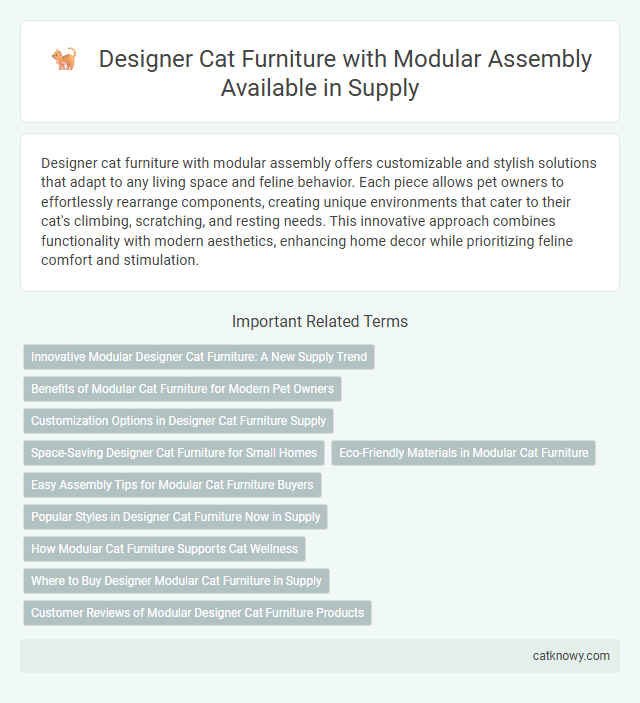 Designer Cat Furniture with Modular Assembly Available in Supply