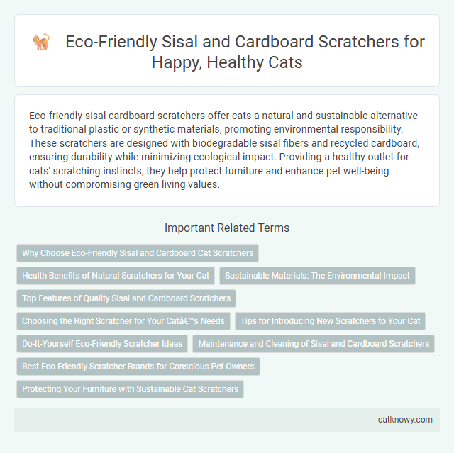 Eco-Friendly Sisal and Cardboard Scratchers for Happy, Healthy Cats