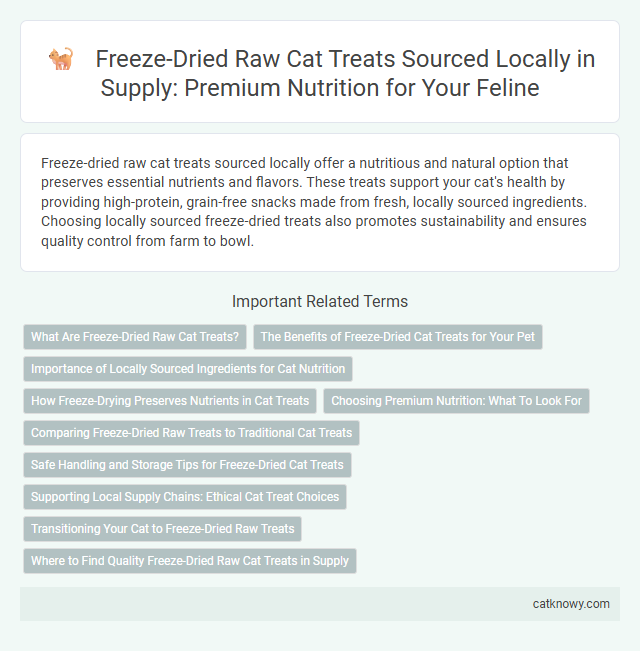 Freeze-Dried Raw Cat Treats Sourced Locally in Supply: Premium Nutrition for Your Feline