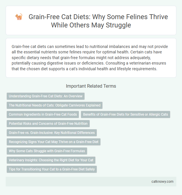 Grain-Free Cat Diets: Why Some Felines Thrive While Others May Struggle