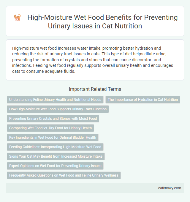 High-Moisture Wet Food Benefits for Preventing Urinary Issues in Cat Nutrition