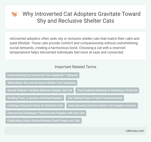 Why Introverted Cat Adopters Gravitate Toward Shy and Reclusive Shelter Cats