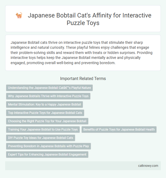 Japanese Bobtail Cat's Affinity for Interactive Puzzle Toys