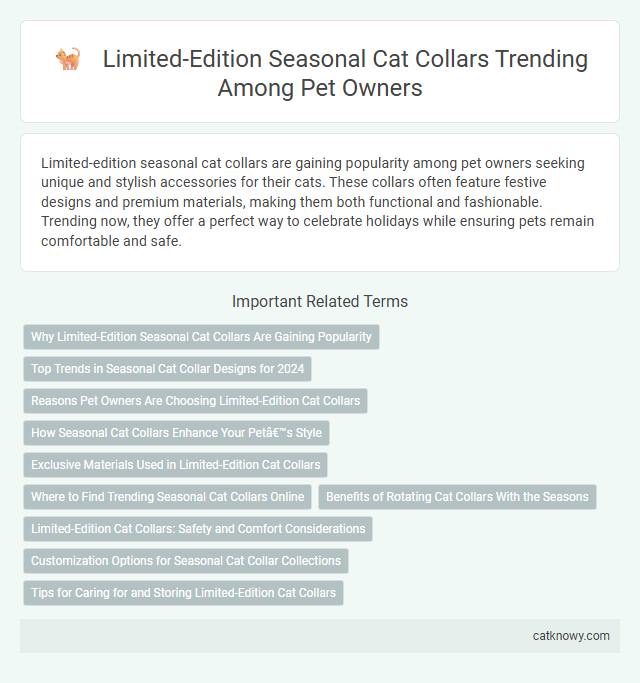 Limited-Edition Seasonal Cat Collars Trending Among Pet Owners