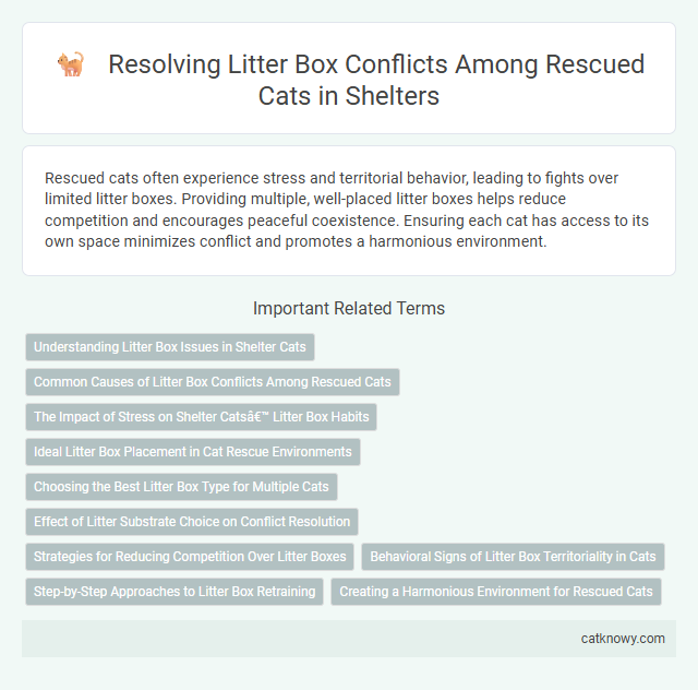 Resolving Litter Box Conflicts Among Rescued Cats in Shelters
