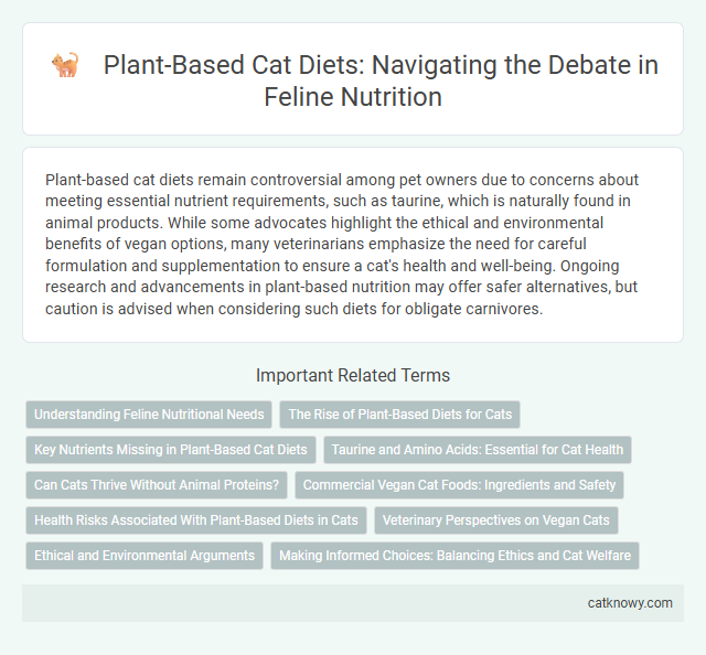 Plant-Based Cat Diets: Navigating the Debate in Feline Nutrition