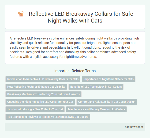 Reflective LED Breakaway Collars for Safe Night Walks with Cats