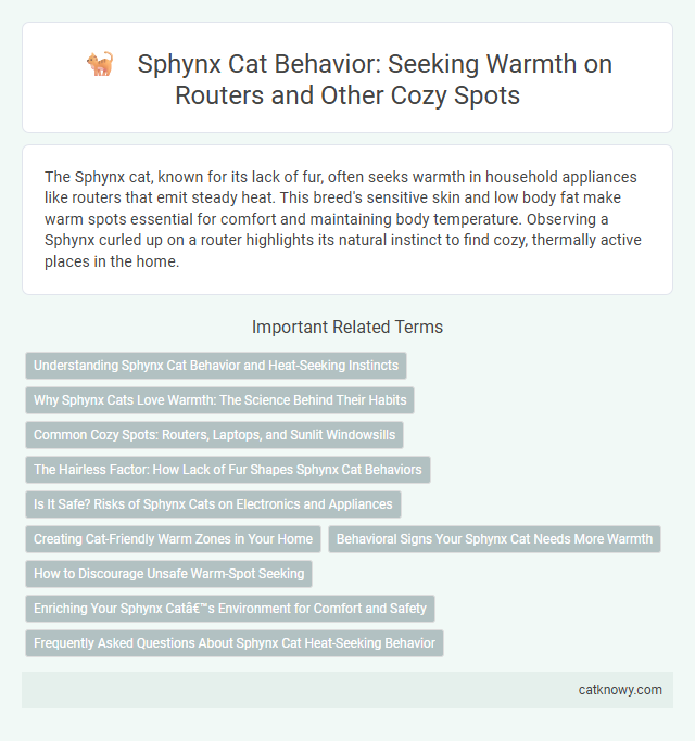 Sphynx Cat Behavior: Seeking Warmth on Routers and Other Cozy Spots